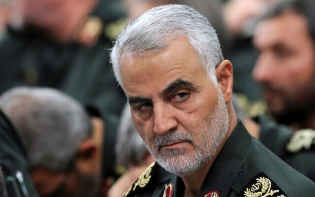 Tướng Qassem Soleimani, tư tư lệnh lực lượng Quds thuộc Vệ binh Cách mạng Hồi giáo Iran .
