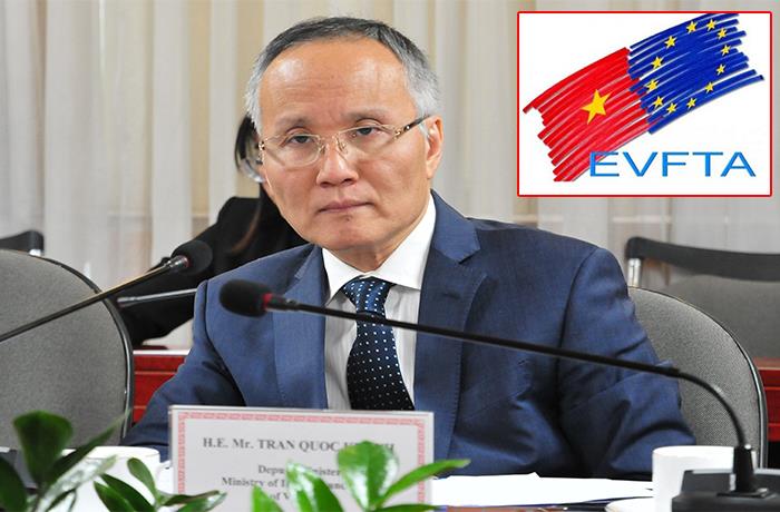 Thứ trưởng Trần Quốc Khánh, Trưởng đoàn đàm phán EVFTA và EVIPA. (Ảnh: MOIT)