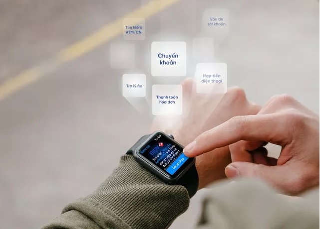 Cụm tính năng của BIDV SmartBanking trên Apple Watch nổi bật hơn hẳn so với các ngân hàng trước đó đã thử sức với dịch vụ này.