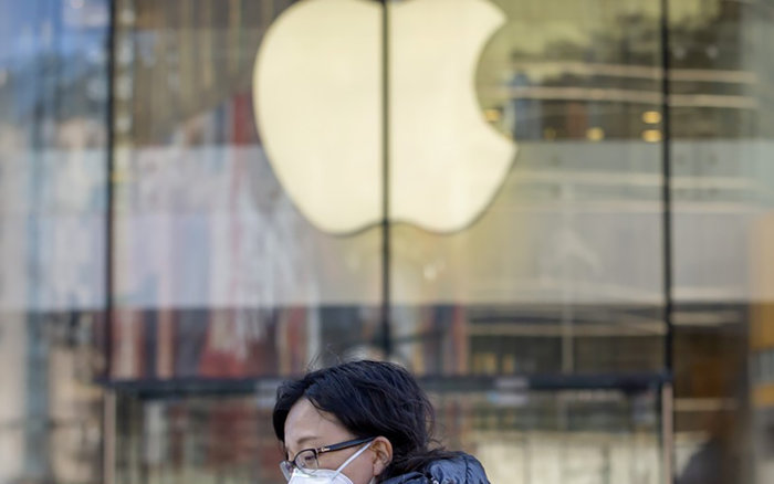  Apple trước đó đã quyết định đóng cửa toàn bộ cửa hàng Apple Store ở Trung Quốc cho tới ngày 9/2. (Ảnh: SCMP)