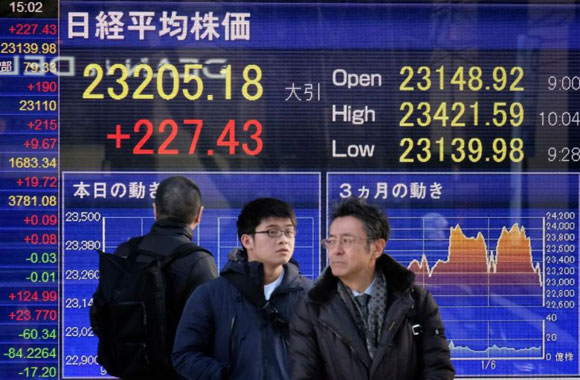 Các cổ phiếu tại thị trường châu Á tăng vọt trong phiên giao dịch ngày 6/2. 