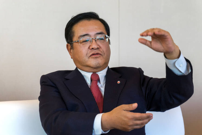Yoshihiko Shimizu, chủ tịch công ty rất có niềm tin vào chính sách làm việc mới.